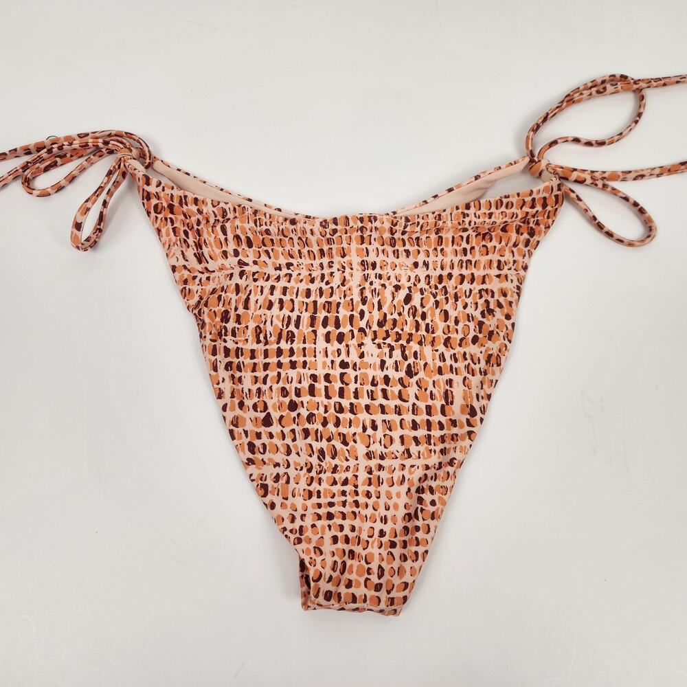 L*Space Lennox Bikini String Bottom in Wild Bunch Orange Size Medium NWT - Picture 4 of 6